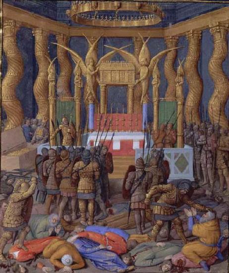 Jean Fouquet Pompey in the Temple of Jerusalem, by Jean Fouquet china oil painting image
